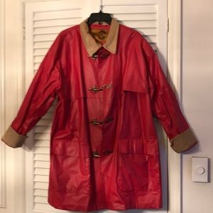 Vintage raincoat corduroy detail